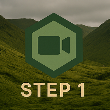 Biotapes capture step — standardised 3-angle ecological filming protocol for habitat baselines